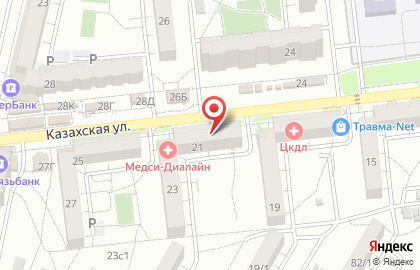 Сервисный центр Техносервис на Казахской улице на карте