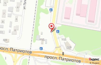 Шинный центр 5 колесо на проспекте Патриотов на карте
