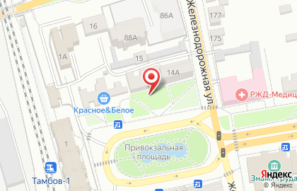 Пригородный вокзал, ст. Тамбов-1 на карте