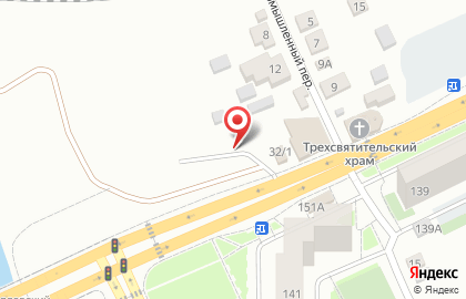 Автостоянка на Базаихе на карте