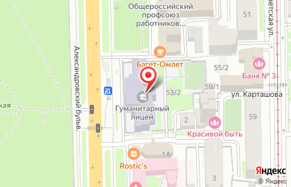 Избирательный участок №43 на проспекте Ленина на карте