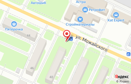 Киоск по продаже хлебобулочных изделий Федотовский хлеб на улице Можайского на карте