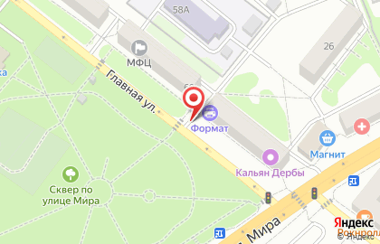 ОАО Банкомат, АКБ Абсолют Банк на Главной улице на карте