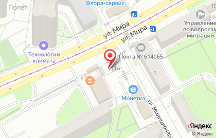 Магазин фруктов и овощей на улице Мира на карте