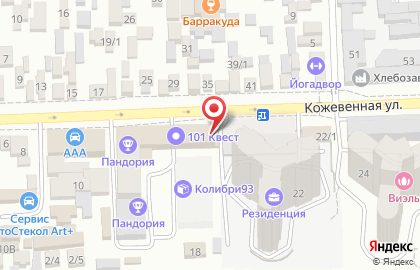 Школа единоборств на Кожевенной улице на карте