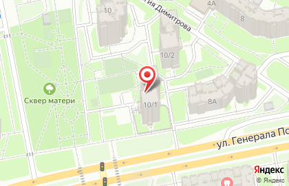 Научно-производственное предприятие Экопрогресс на улице Генерала Попова на карте