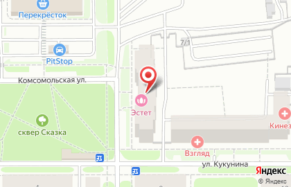 Эстет в Новомосковске на карте