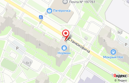 Алкогольный супермаркет Норман в Кронштадтском районе на карте