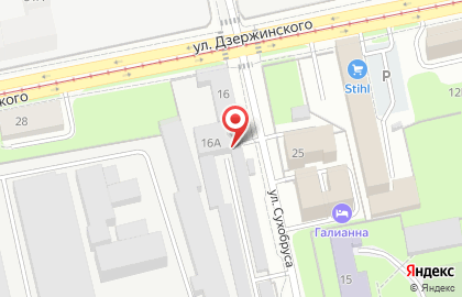 ООО АРБ на улице Дзержинского на карте