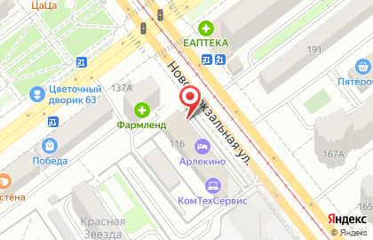 Алга на Ново-Вокзальной улице на карте