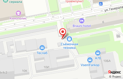 Амортект на улице Генерала Хрулёва на карте