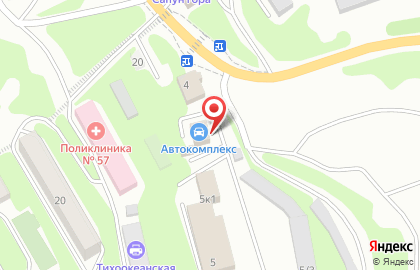 Автокомплекс в Петропавловске-Камчатском на карте