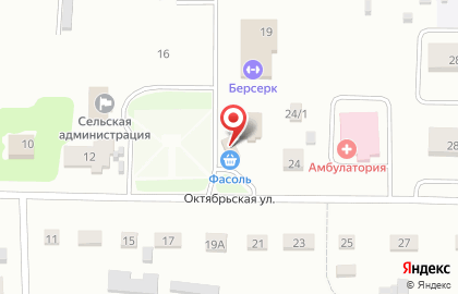 Мини-маркет Фасоль на Октябрьской улице на карте