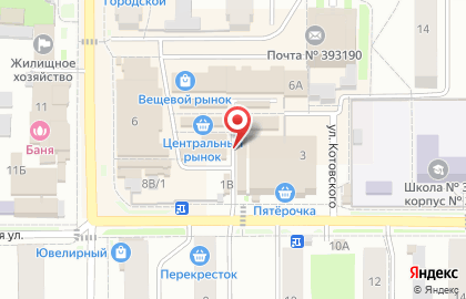 Магазин хозяйственных товаров 1000 мелочей на Колхозной улице на карте