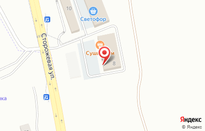 Магазин Зоодом на Сторожевой улице на карте