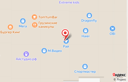 Бутик вечерних платьев RAI в ТЦ Мега на карте