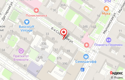 Облако на 6-ой Советской улице на карте