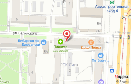 Парикмахерская в Казани на карте