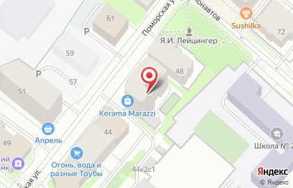 KERAMA MARAZZI на Поморской улице на карте
