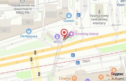 Евросеть на улице Челюскинцев на карте