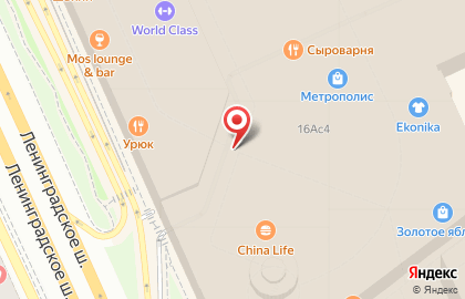 Сеть бургерных Франклинс Бургер на Ленинградском шоссе на карте