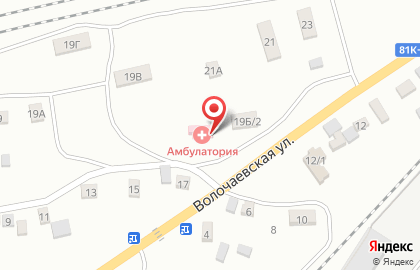 Городская больница №5 на Волочаевской улице на карте
