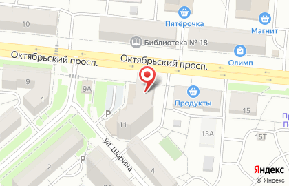 Компания Комфортный Дом на Октябрьском проспекте на карте
