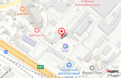 Автоцентр на Кирпичной улице на карте