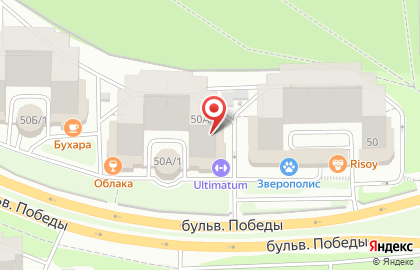 Фитнес-клуб Ultimatum в Коминтерновском районе на карте