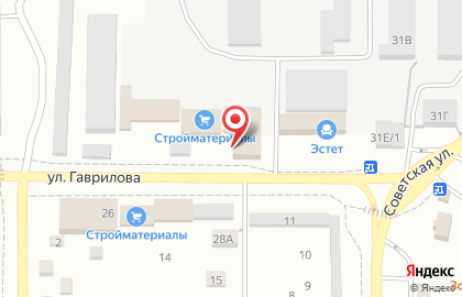 Строительная компания Теплый дом на улице Гаврилова на карте