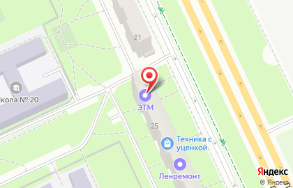 Торговая компания ЭТМ на проспекте Большевиков на карте