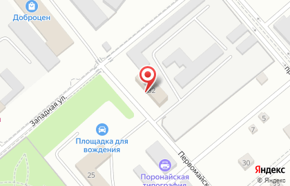 Компания по предоставлению медицинских допусков Медикор на Первомайской улице на карте
