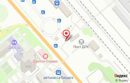 Железнодорожный вокзал, г. Бердск на карте