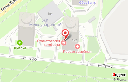 Магазин продуктов 5 шагов в Фрунзенском районе на карте