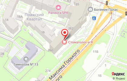 География на улице Максима Горького на карте