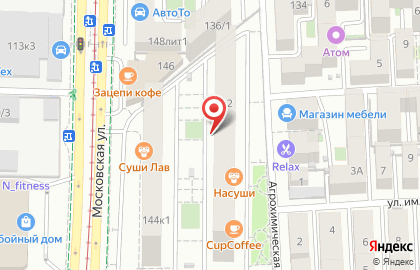 Парикмахерская Каре на Московской улице на карте