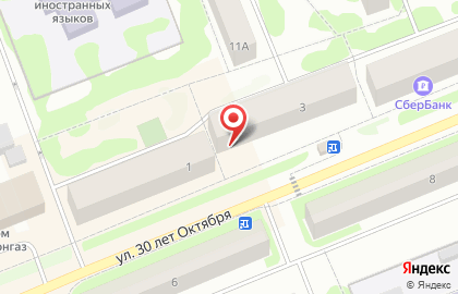 Салон Престиж на улице 30 лет Октября на карте