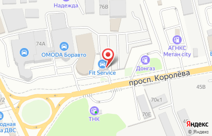 Автосервис FIT SERVICE на проспекте Королёва на карте