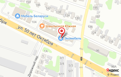 Мебельный салон Экомебель, мебельный салон на улице 50 лет Октября на карте
