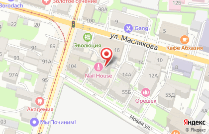 Nail house в Нижегородском районе на карте