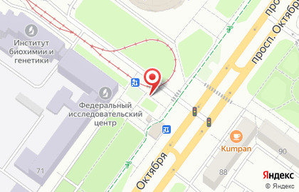 Евросеть на проспекте Октября на карте
