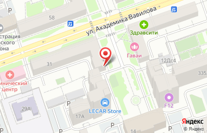Чистые Луга в Якорном переулке на карте