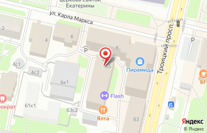 Частная охранная организация Ястреб на Троицком проспекте на карте