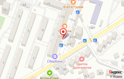 Киоск по продаже пирожков в Центральном районе на карте