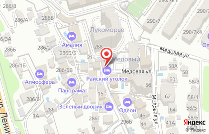 Мини-отель Райский уголок на Медовой улице на карте