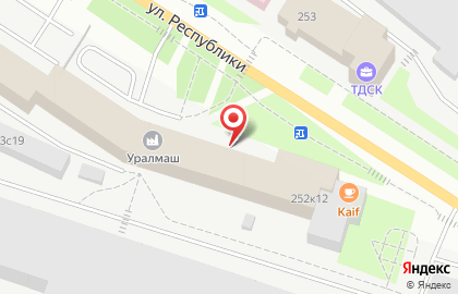 ОАО Банкомат, АК БАРС Банк на улице Республики на карте