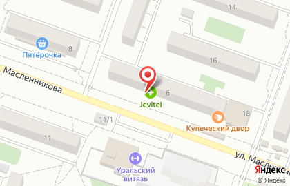 Аптека Jewitel на улице Масленникова на карте