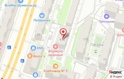 Медицинский центр Формула здоровья на улице Вишневского на карте