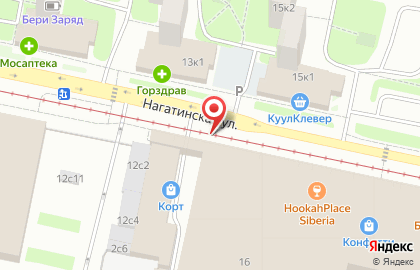 Детский оздоровительный центр Аквапузики в Нагатино-Садовниках на карте