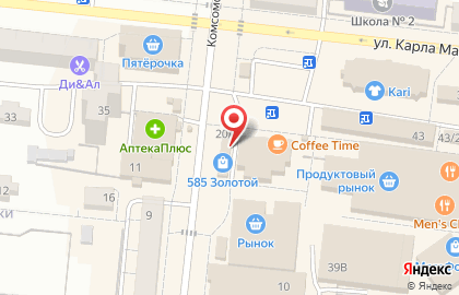 Магазин кондитерских изделий на Комсомольской, 20/1 на карте